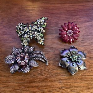 Variety of brooches